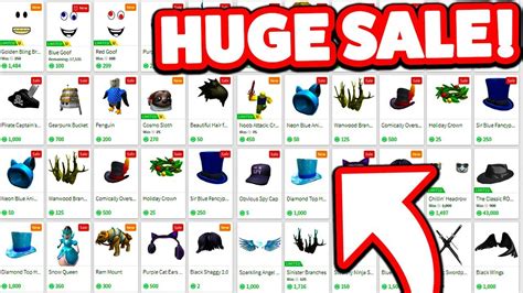 roblox limited list of items